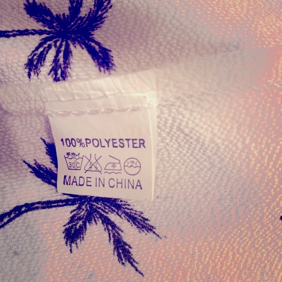 Palm Tree Button Up - Picture 3 of 3